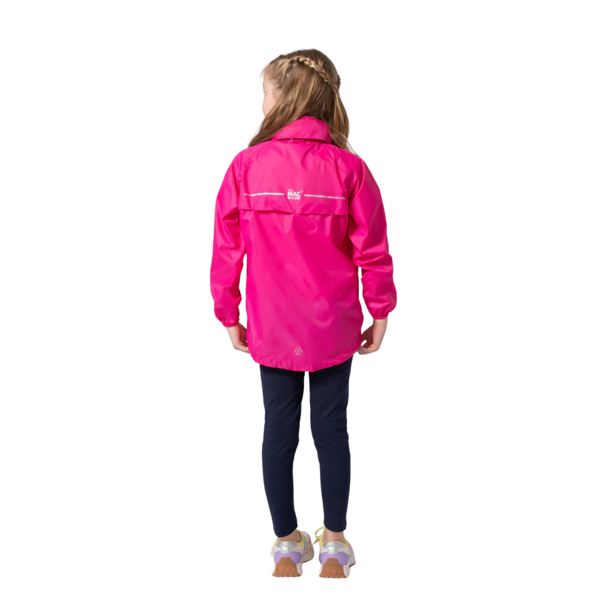Mac In A Sac Kids Origin 2 Waterproof Jacket (New Pink)(Ages 2-13)