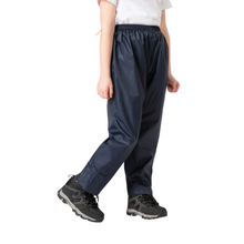 Load image into Gallery viewer, Mac In A Sac Kids Origin 2 Waterproof Over-Trousers (Navy)(Ages 2-13)