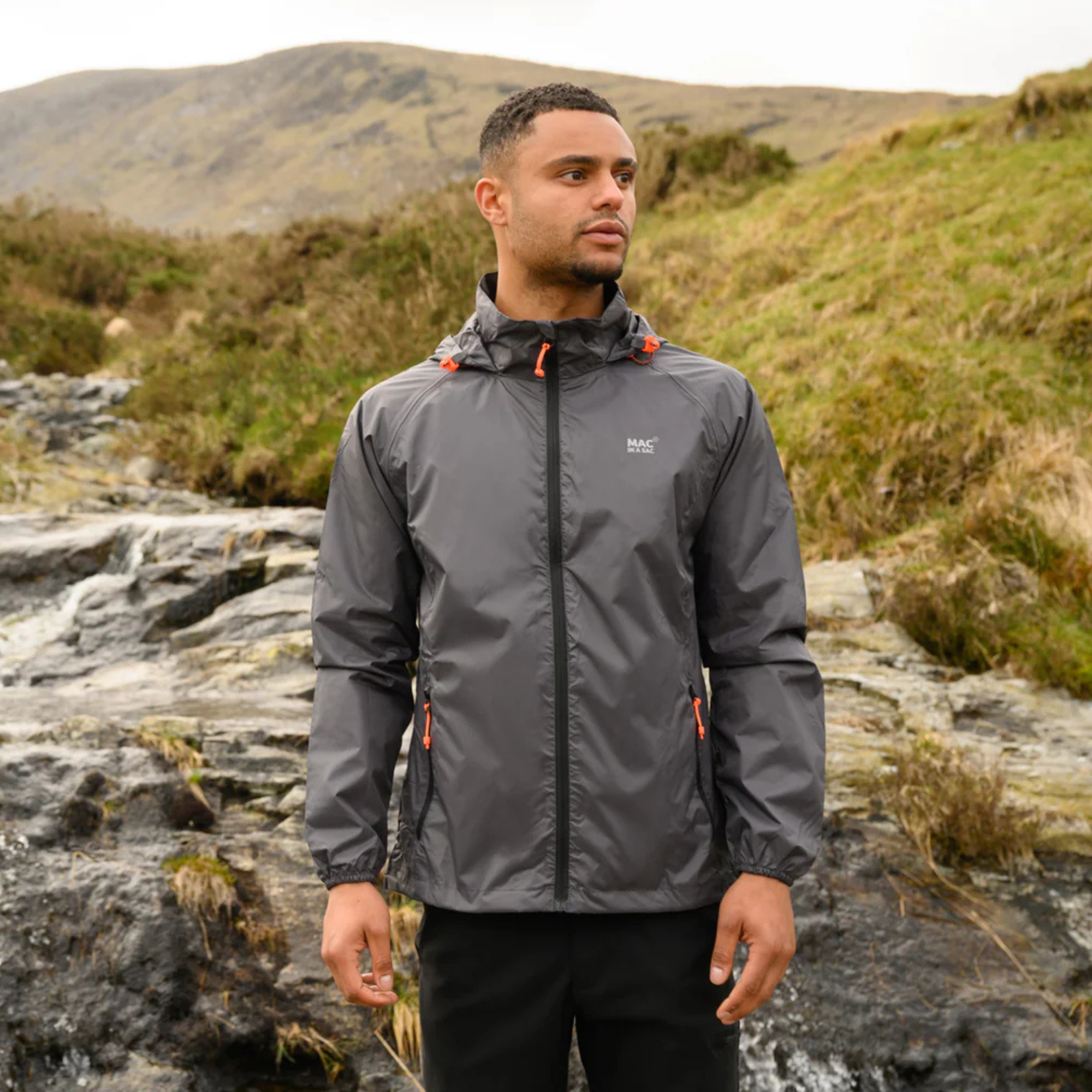 Mac In A Sac Unisex Origin 2 Waterproof Jacket (Charcoal)