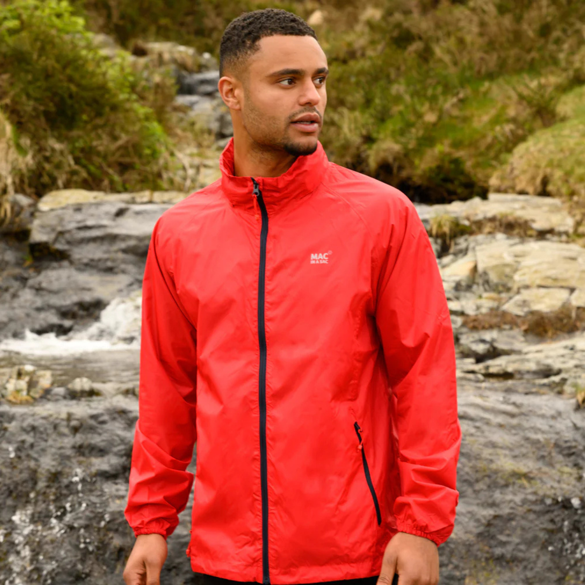 Mac In A Sac Unisex Origin 2 Waterproof Jacket (Red)