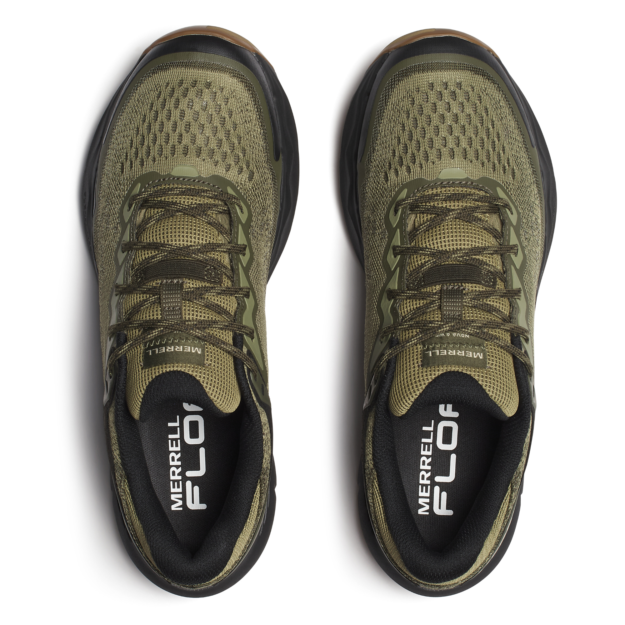 Merrell Men's Nova 4 Vegan Friendly Waterproof Trail Walking/Running Shoes (Olivine)