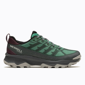 Merrell Women's Speed Eco Waterproof Trail Shoes (Green/Burgundy)