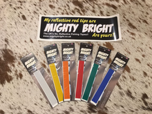 Load image into Gallery viewer, Dennett Mighty Bright Reflective Tip Tape (Yellow)(4 Strips)
