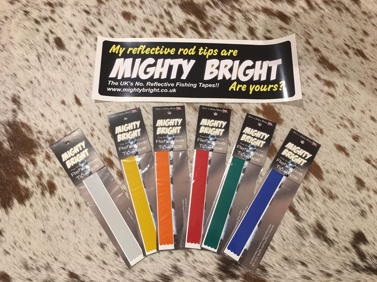 Dennett Mighty Bright Reflective Tip Tape (White)(4 Strips)