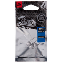 Load image into Gallery viewer, Mikado Jaws Micro Jig Head Hook (2.5g/#6)(3 Pack)