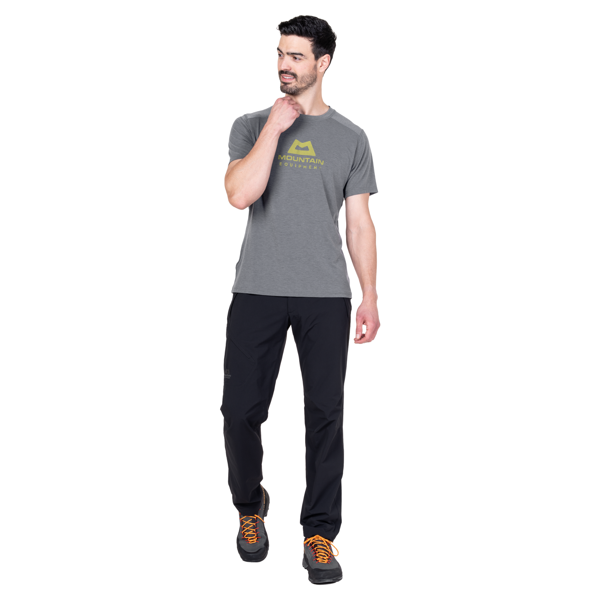 Mountain Equipment Men's Headpoint Emblem Technical Tee (Flint Grey)