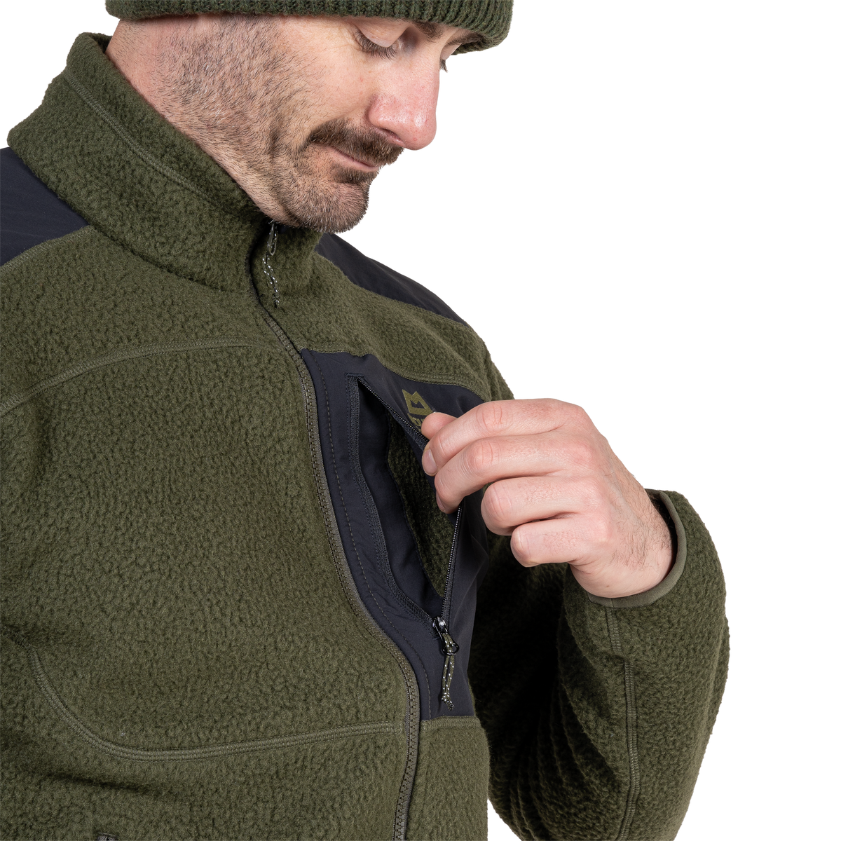 Mountain Equipment Men's Highpile Full Zip Fleece (Buckthorn/Black)