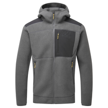 Load image into Gallery viewer, Mountain Equipment Men's Highpile Hooded Full Zip Fleece (Anvil Grey/Black)