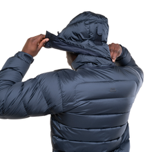 Load image into Gallery viewer, Mountain Equipment Men's Lightline 700 Fill Hooded Down Insulated Jacket (Blue Nights/Cosmo Lining)