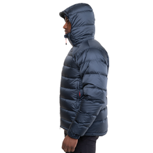 Load image into Gallery viewer, Mountain Equipment Men's Lightline 700 Fill Hooded Down Insulated Jacket (Blue Nights/Cosmo Lining)