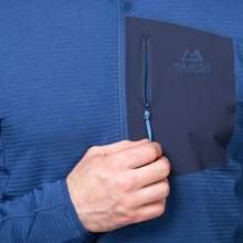 Load image into Gallery viewer, Mountain Equipment Men's Lumiko Half Zip Fleece Top (Admiral/Cosmos)