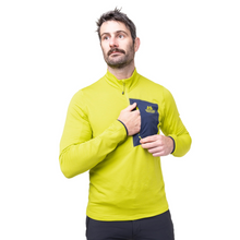 Load image into Gallery viewer, Mountain Equipment Men's Lumiko Half Zip Fleece Top (Vine/Cosmos)