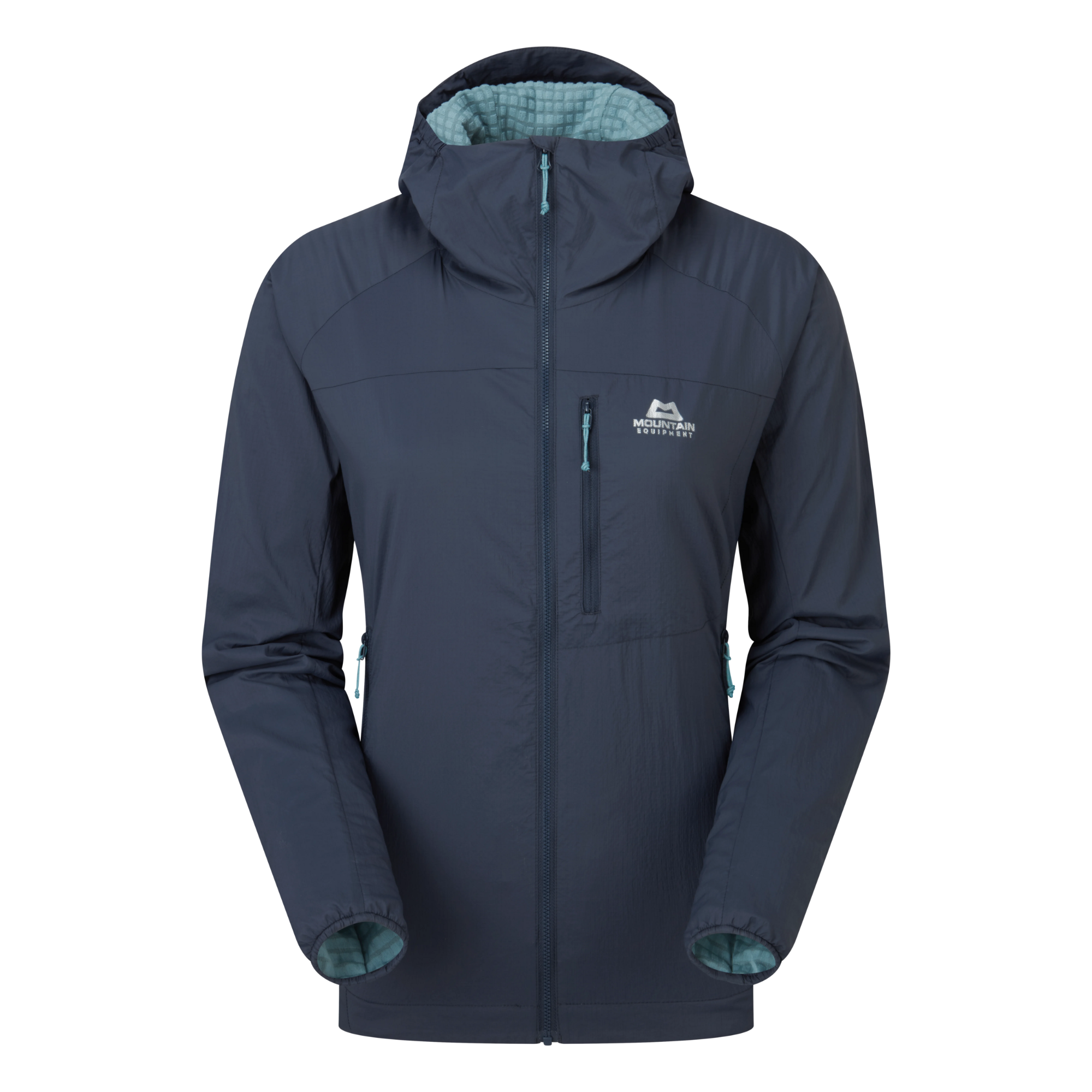 Mountain Equipment Women's Aerotherm Hooded Softshell Jacket (Blue Nights)