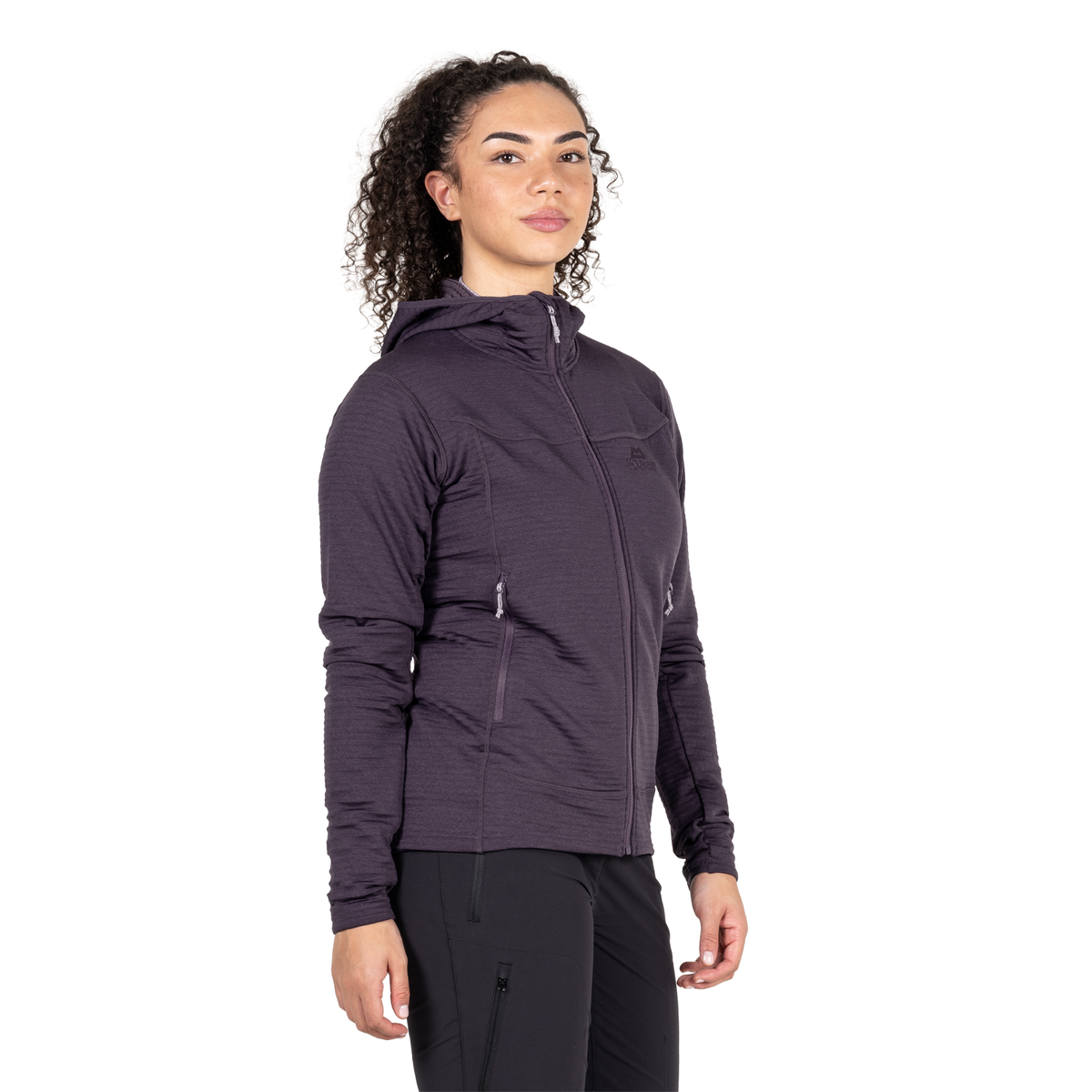 Mountain Equipment Women's Apiro Hooded Full Zip Fleece (Nightshade)