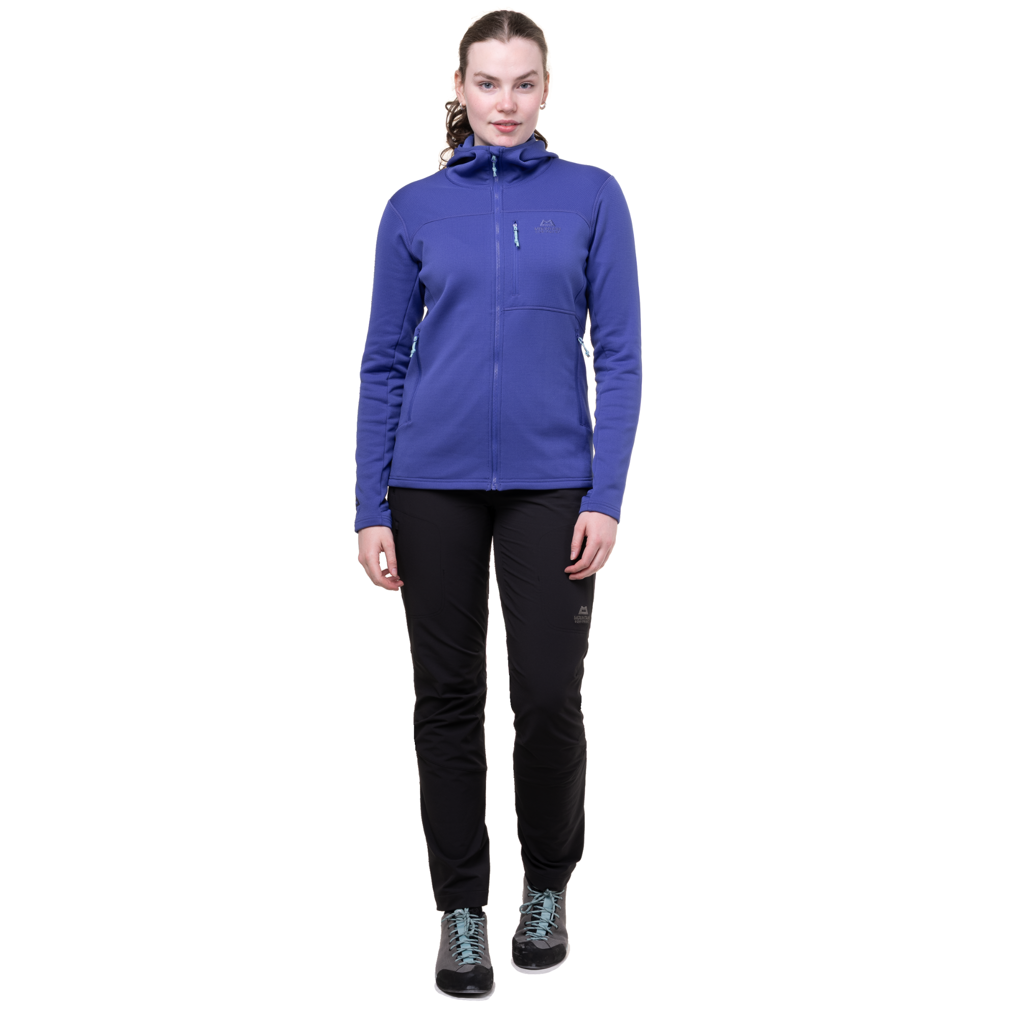 Mountain Equipment Women's Durian Hooded Full Zip Fleece (Clematis)