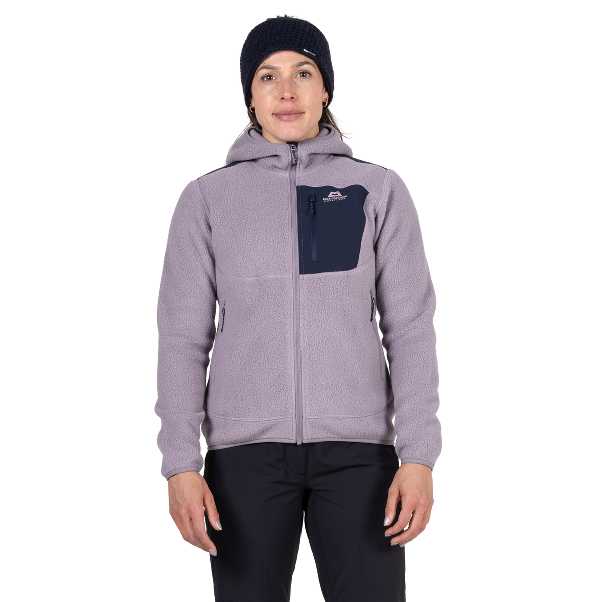 Mountain Equipment Women's Highpile Hooded Full Zip Fleece (Allium/Cosmos)