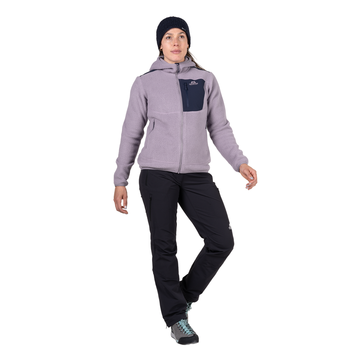 Mountain Equipment Women's Highpile Hooded Full Zip Fleece (Allium/Cosmos)