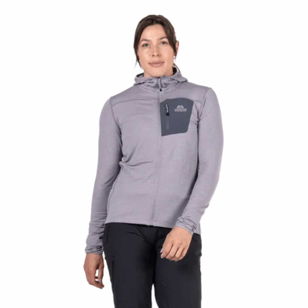 Mountain Equipment Women's Lumiko Hooded Full Zip Fleece Me-02325 Allium Ombre ME-008756