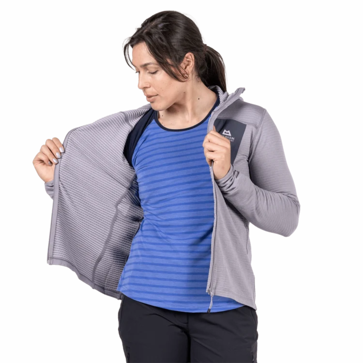 Mountain Equipment Women's Lumiko Hooded Full Zip Fleece Me-02325 Allium Ombre ME-008756
