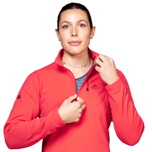Load image into Gallery viewer, Mountain Equipment Women's Micro Half Zip Fleece Top (Hibiscus)