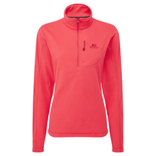 Load image into Gallery viewer, Mountain Equipment Women's Micro Half Zip Fleece Top (Hibiscus)