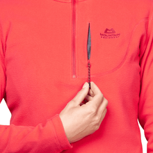 Load image into Gallery viewer, Mountain Equipment Women's Micro Half Zip Fleece Top (Hibiscus)