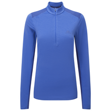 Load image into Gallery viewer, Mountain Equipment Women's Nava Long Sleeve Zip Technical Top (Vivid/Clematis)