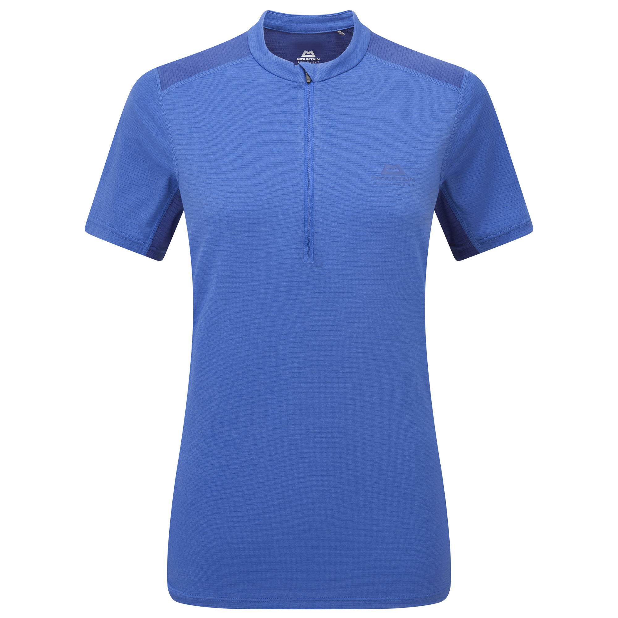 Mountain Equipment Women's Nava Short Sleeve Half Zip Technical Tee (Vivid/Clematis)