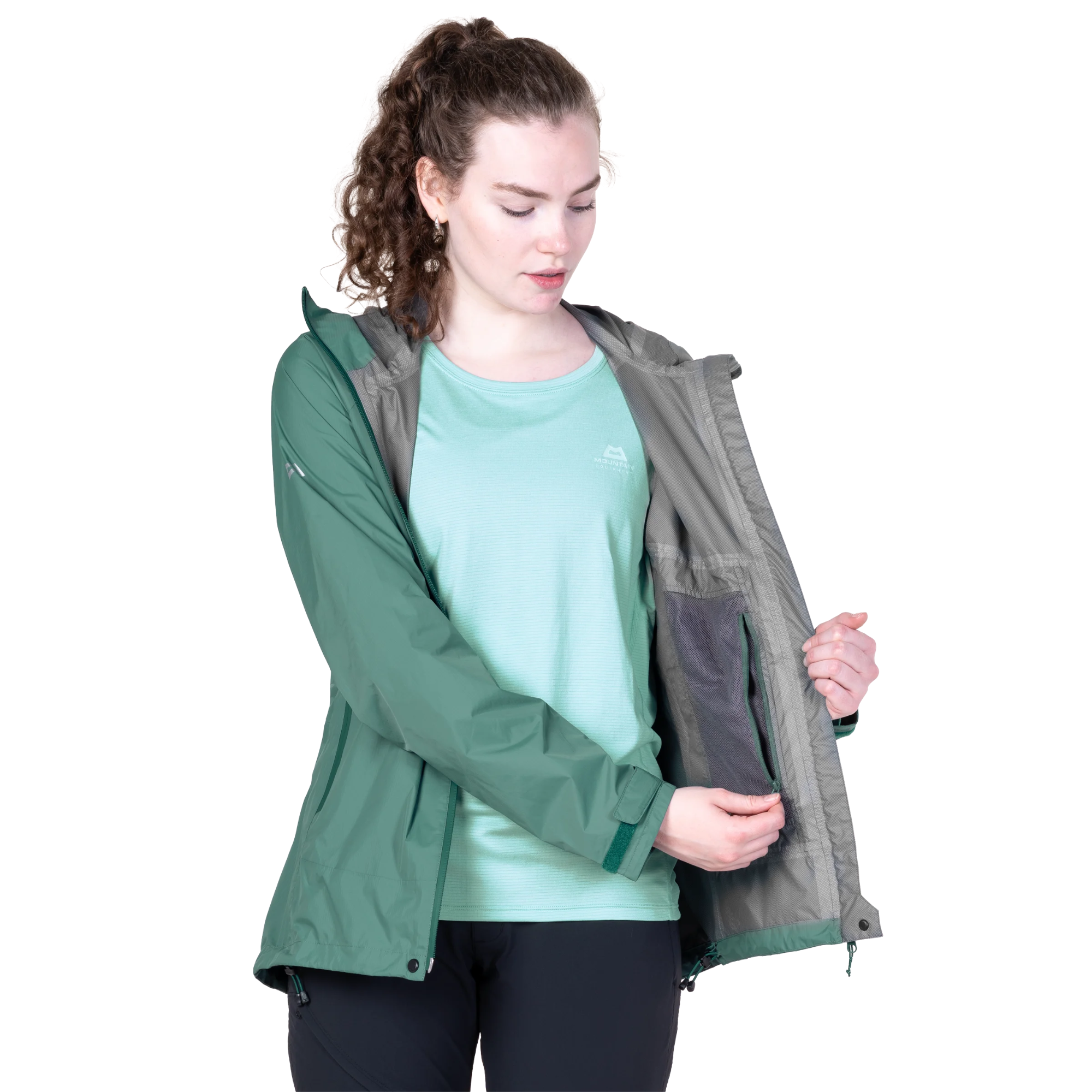 Mountain Equipment Women's Raintower 2.5L Waterproof Jacket (Sea Pine)