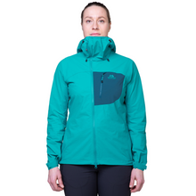 Load image into Gallery viewer, Mountain Equipment Women's Squall Hooded Softshell Jacket (Topaz/Majolica)