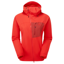 Load image into Gallery viewer, Mountain Equipment Women's Squall Hooded Softshell Jacket (Chili/Merlot)