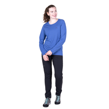 Load image into Gallery viewer, Mountain Equipment Women's Tempi Long Sleeve Technical Tee (Vivid Blue)
