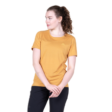 Load image into Gallery viewer, Mountain Equipment Women's Tempi Short Sleeve Technical Tee (Butterscotch)