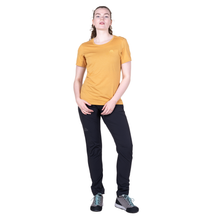 Load image into Gallery viewer, Mountain Equipment Women's Tempi Short Sleeve Technical Tee (Butterscotch)