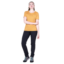 Load image into Gallery viewer, Mountain Equipment Women's Tempi Short Sleeve Technical Tee (Butterscotch)