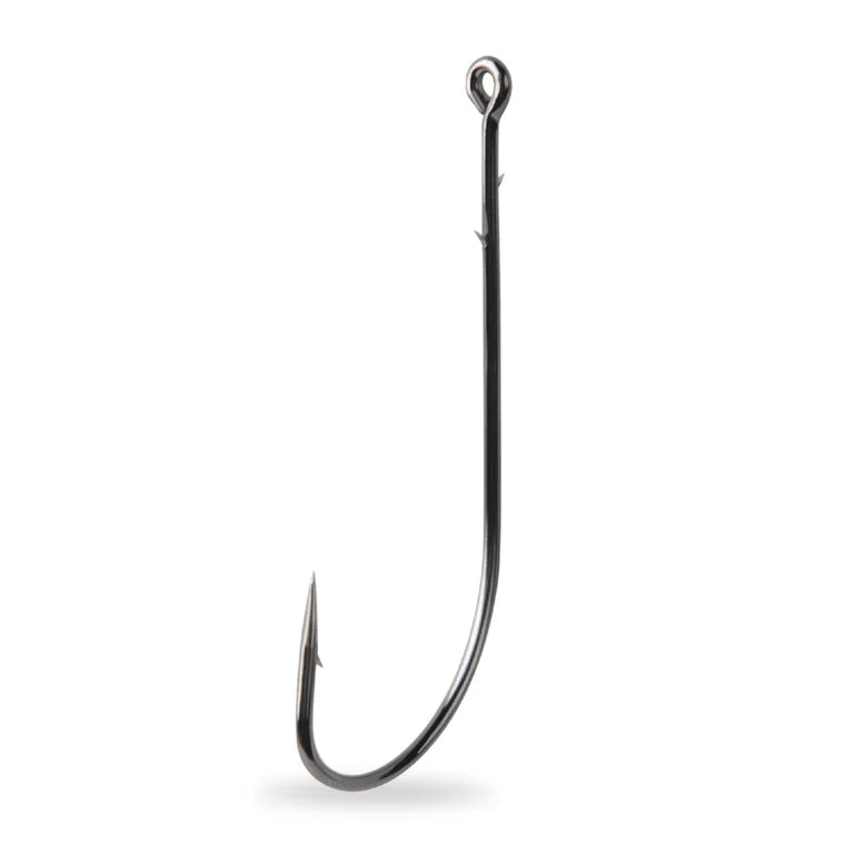 Mustad Worm Hooks (Size 2/0)(25 Pack)(Black Nickel)