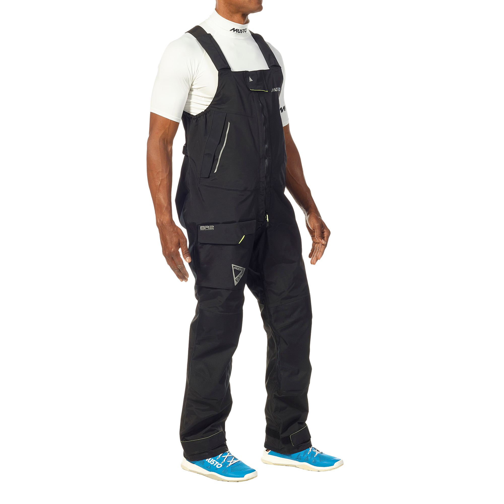 Musto Men's BR2 Offshore 2.0 Waterproof Sailing Trousers/Salopettes (Black)