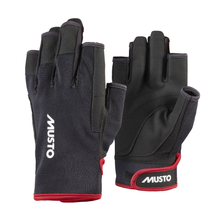 Load image into Gallery viewer, Musto Unisex Essential 2.0 Short Finger Sailing Gloves (Black)
