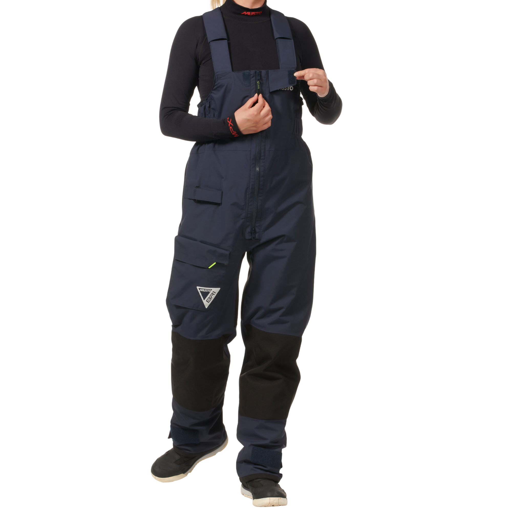 Musto Women's BR1 Channel Waterproof Sailing Trousers/Salopettes (True Navy)