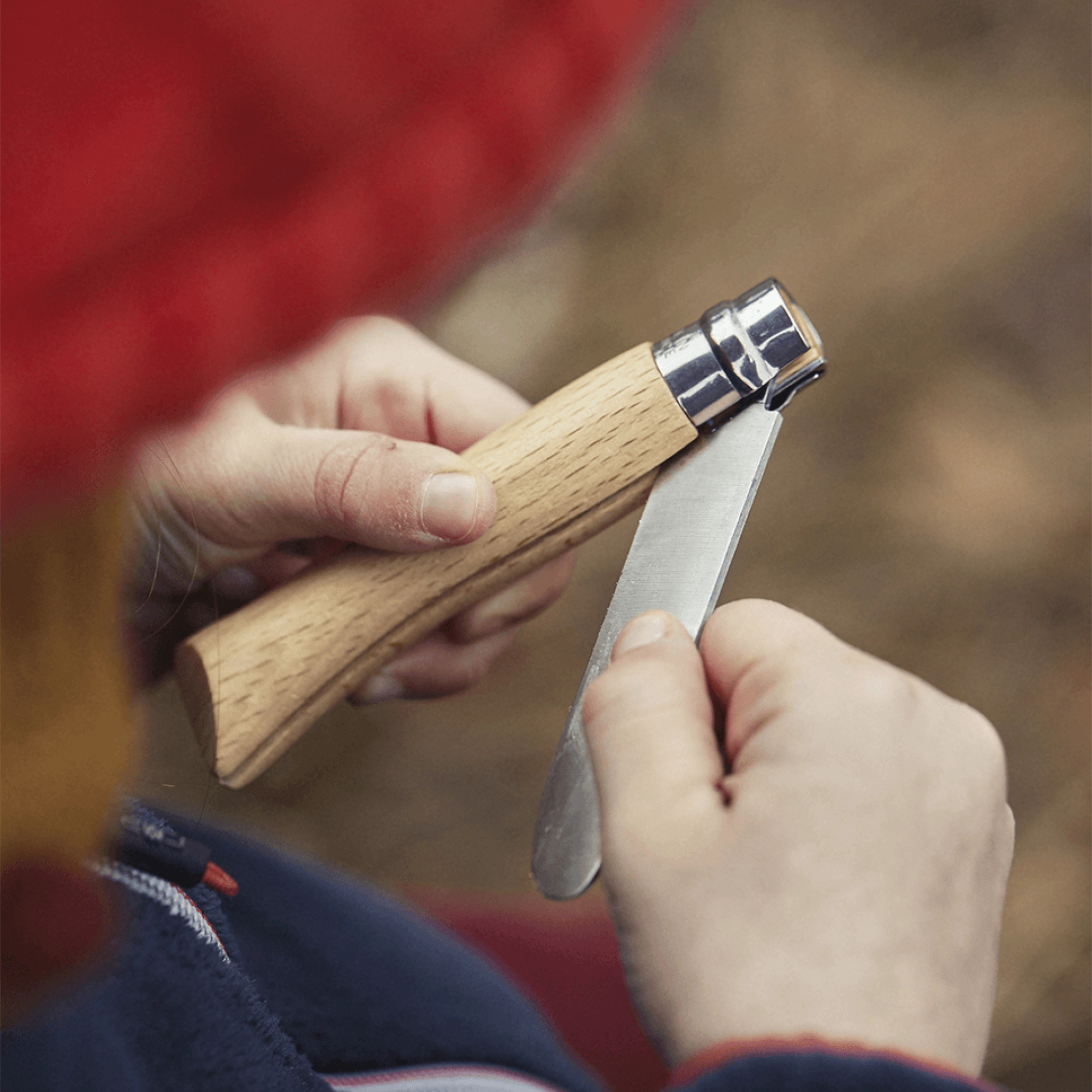 My First Opinel Kids Boxset (Round-Tipped Folding Knife + Sheath)