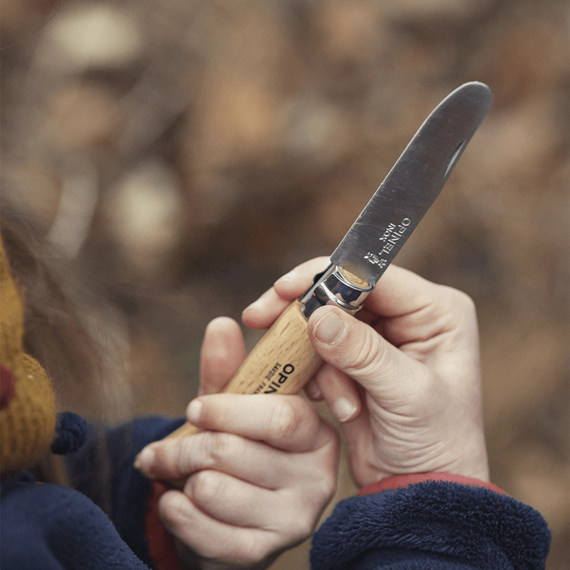 My First Opinel Kids Boxset (Round-Tipped Folding Knife + Sheath)