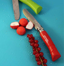 Load image into Gallery viewer, My First Opinel Kids #7 Stainless Steel Round Ended Knife (Red)