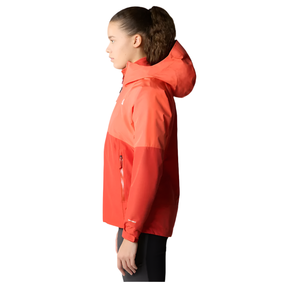 The North Face Women s Diablo Waterproof Rain Jacket Radiant Orange Auburn