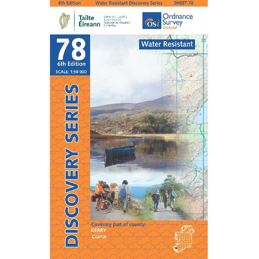 OSI Discovery Map 78 - Water Resistant Folded Paper (Part of Co.Kerry)(1:50,000)
