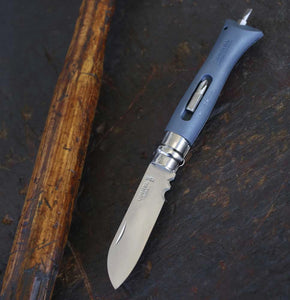 Opinel #9 DIY Stainless Steel Folding Tool Knife (Grey)