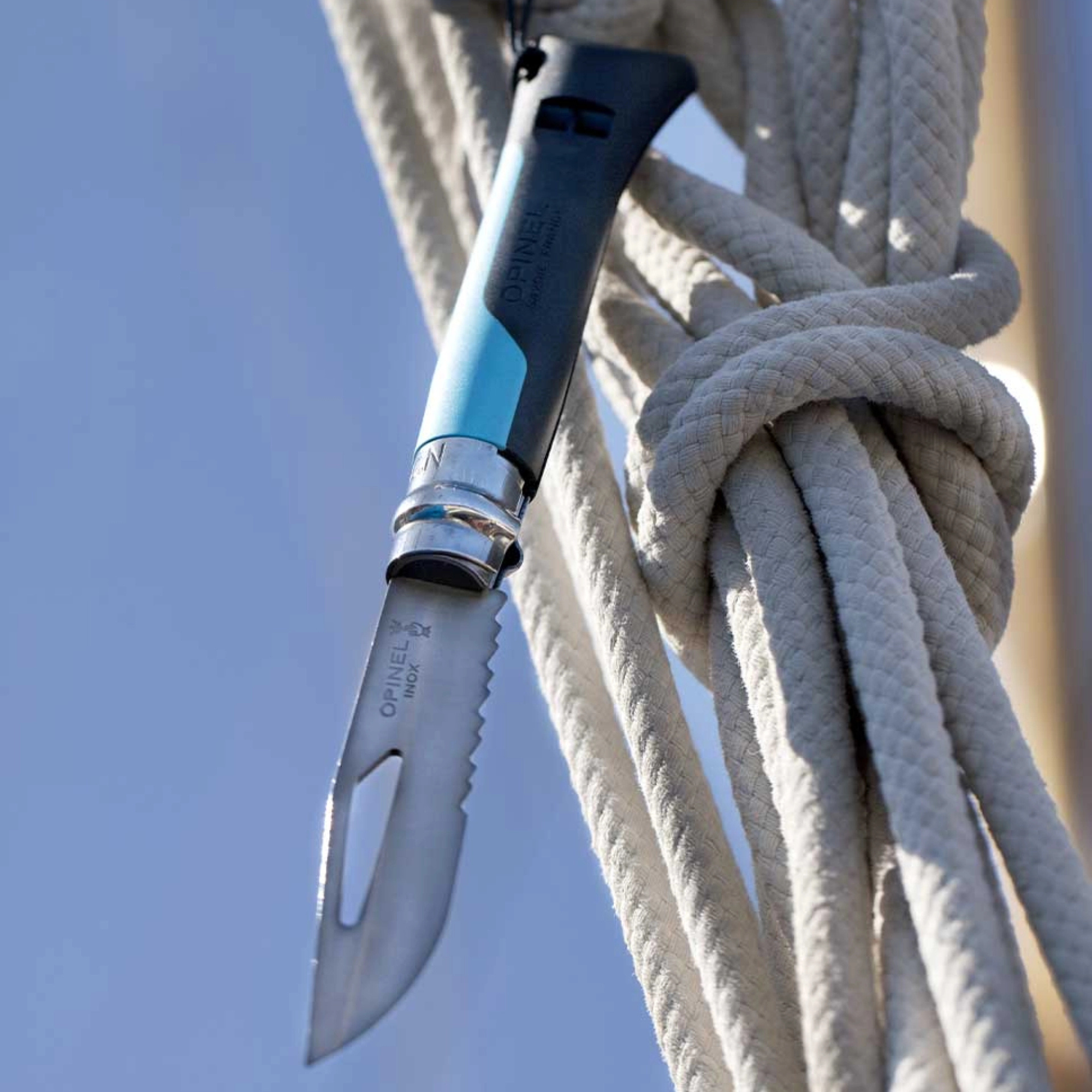 Opinel #8 Stainless Steel Outdoor Knife (Blue)