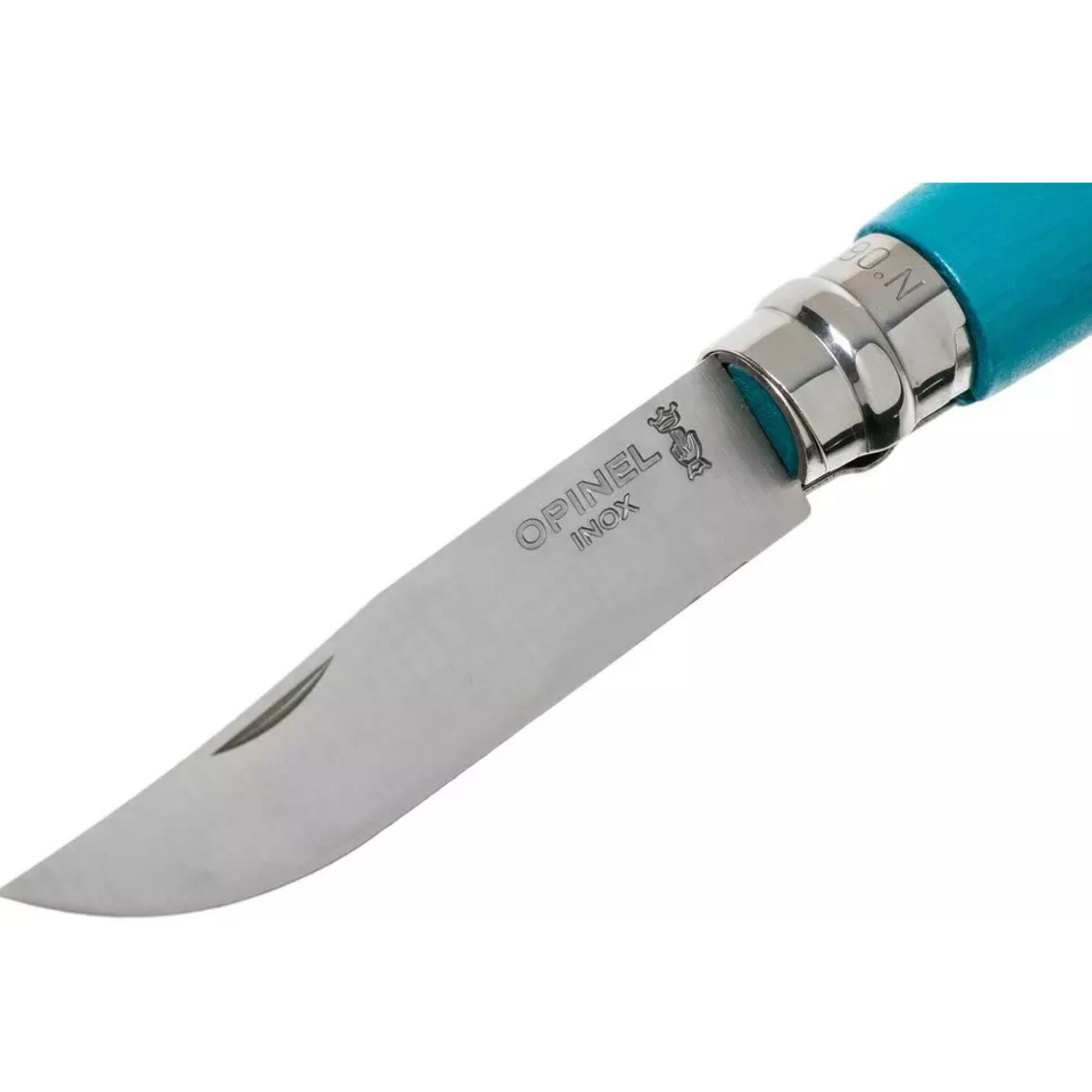 Opinel #6 Stainless Steel Bushwhacker Trekking Folding Pocket Knife (Turquoise)