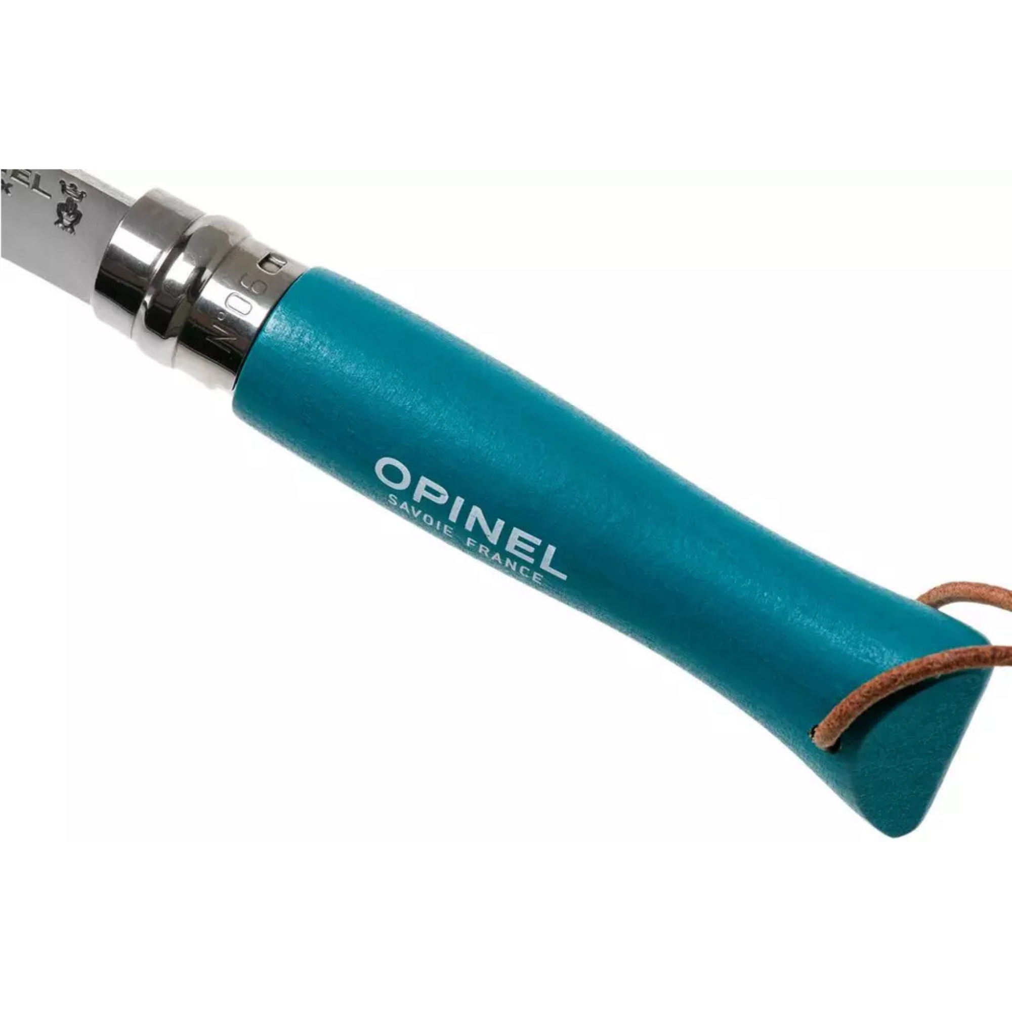 Opinel #6 Stainless Steel Bushwhacker Trekking Folding Pocket Knife (Turquoise)