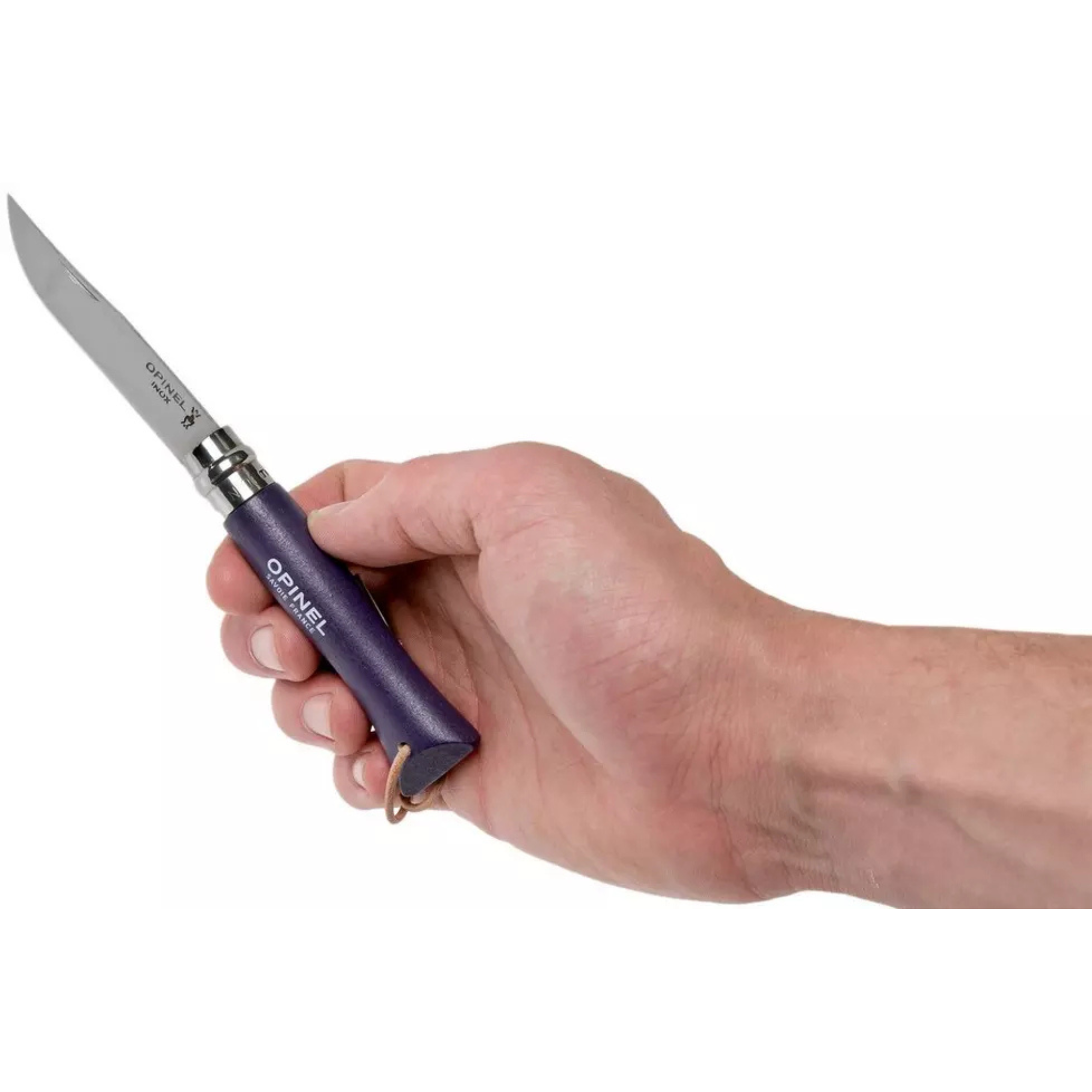 Opinel #6 Stainless Steel Bushwhacker Trekking Folding Pocket Knife (Grey Purple)