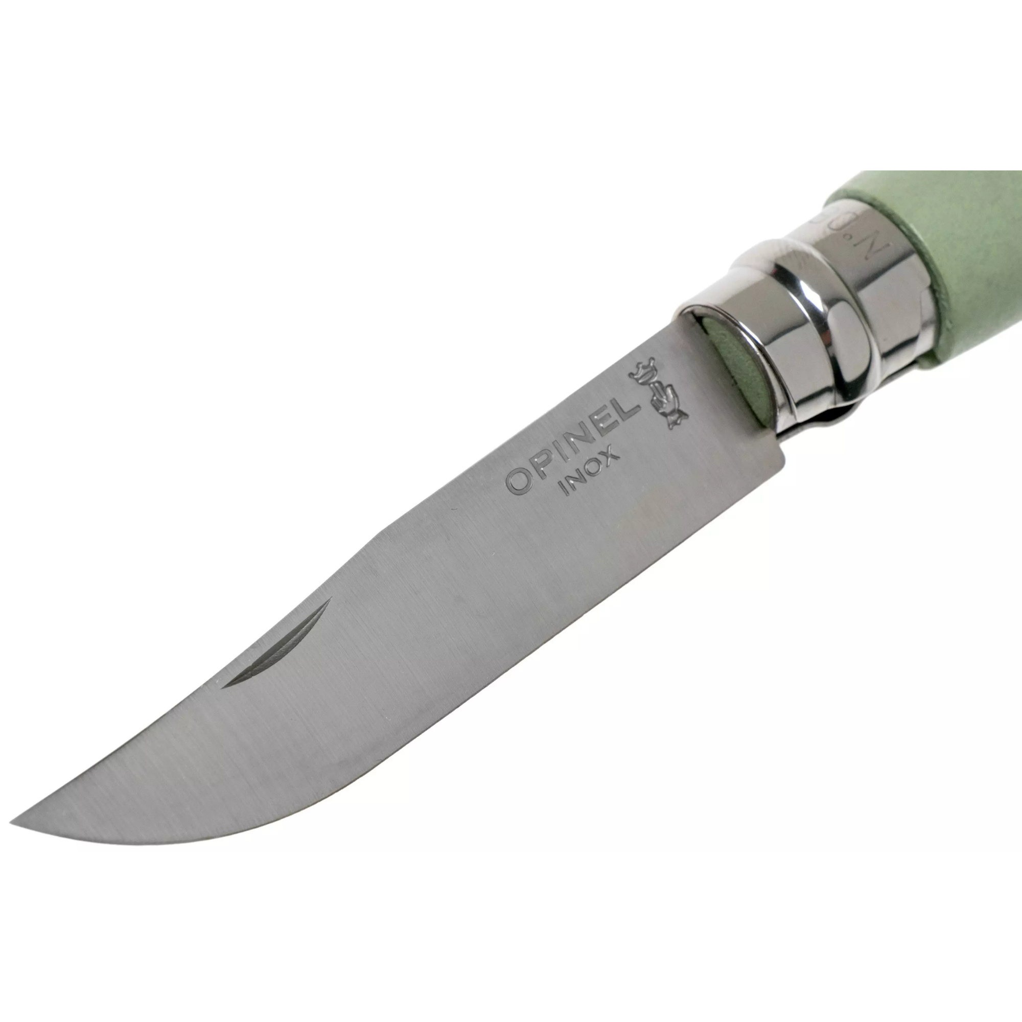 Opinel #6 Stainless Steel Bushwhacker Trekking Folding Pocket Knife (Sage)